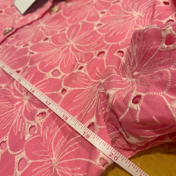 Tuckernuck Pomander Place Pink Floral Eyelet Samantha Dress - Picture 4 of 6